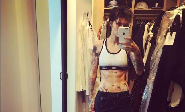 Ruby Rose reveals secret to toned abs